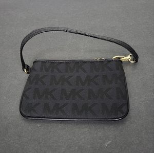 Michael Kors Black Monogram Wristlet